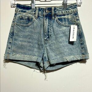 Pacsun Women's Denim Mom Shorts - Blue denim
NWT